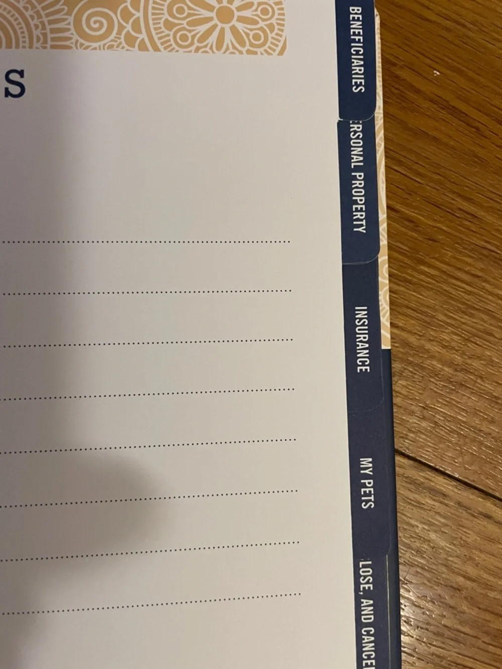 Peace of Mind Planner